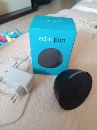 Amazon Echo Pop Nero Nuovo Alexa