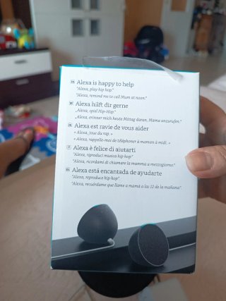 Amazon Echo Pop Nero Nuovo Alexa