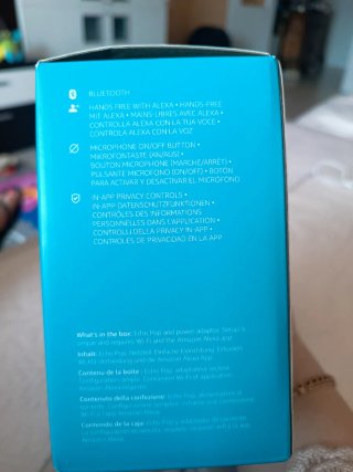 Amazon Echo Pop Nero Nuovo Alexa