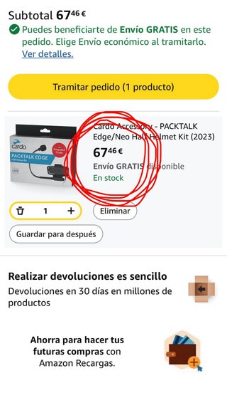 Soporte Cardo PackTalk Edge exclusivo para JET.