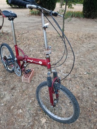 Bicicleta Plegable Roja