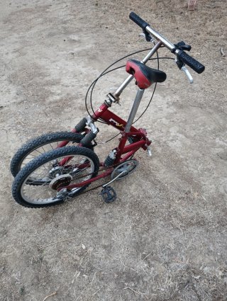 Bicicleta Plegable Roja