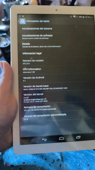 Tablet Plata y Blanca