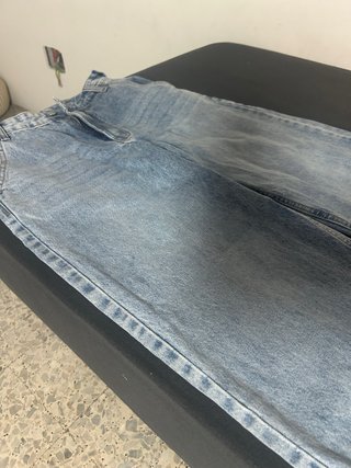 Jeans a vita alta mai indossati lavaggio chiaro