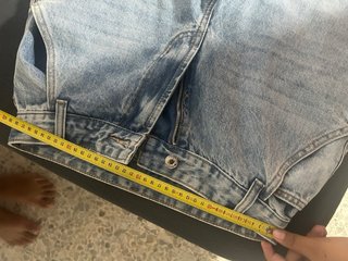 Jeans a vita alta mai indossati lavaggio chiaro