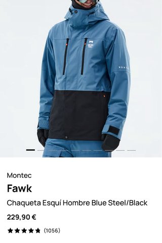 Giubbotto MONTEC sci/snowboard blu e nero