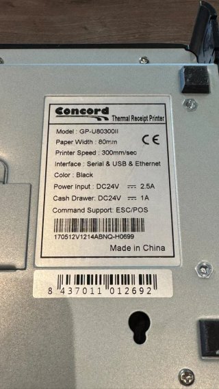 Impresora Térmica Concord GP-U80300II