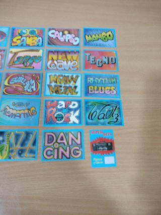 Lote 19 Pegatinas Super Hits Años 80