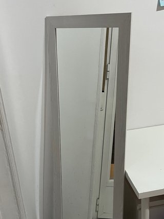 Specchio da terra in legno e vetro