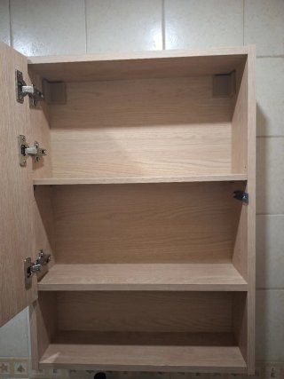 Mueble de baño, lavabo, mueble espejo y grifería