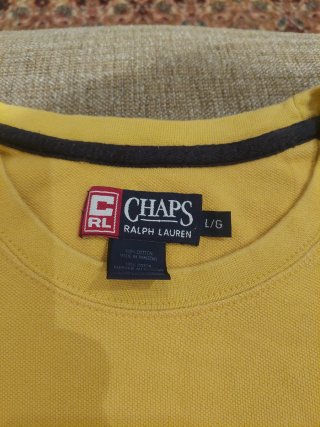 Maglia Chaps Ralph Lauren vintage gialla