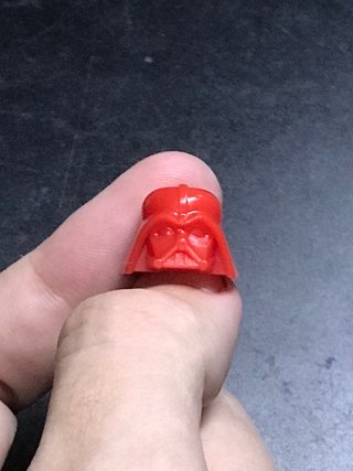 Prototipo LEGO Darth Vader Cabeza Roja Original V2