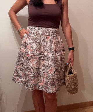Falda Mango Estampada Talla M