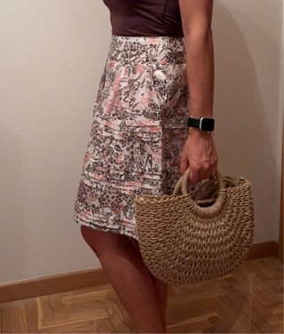 Falda Mango Estampada Talla M