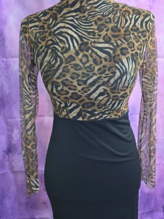 Vestido animal print talla S