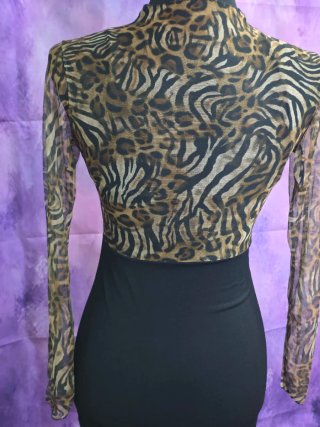 Vestido animal print talla S