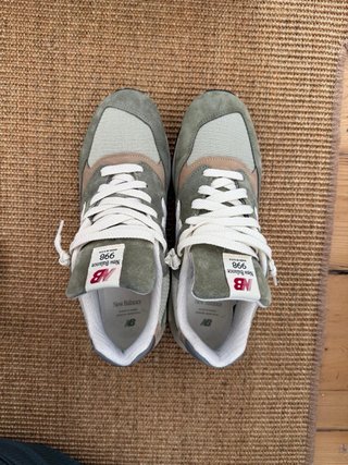 Zapatillas New Balance 998 Hombre Beige/Verde