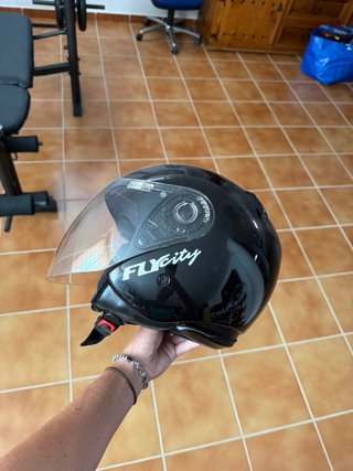 Casco de moto FLXcity negro