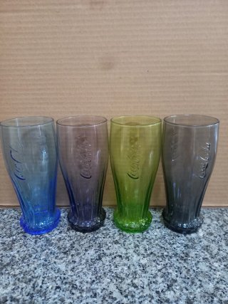 Conjunto 4 Copos Coca-Cola Cores Variadas.Todos 4€