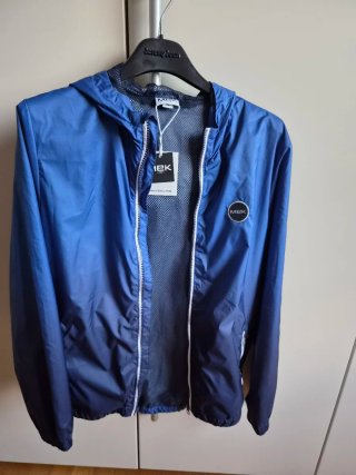 Giubbino antivento MEK blu sfumato, Brums
