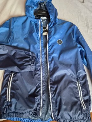 Giubbino antivento MEK blu sfumato, Brums