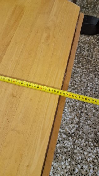 Mesa redonda plegable madera