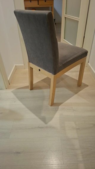 Juego de 2 Sillas Comedor Tapizadas Madera