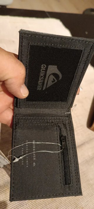 Cartera Quiksilver Gris y Marrón