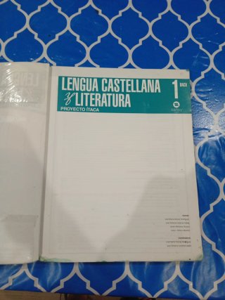 Lengua castellana y literatura, 1 BACH.