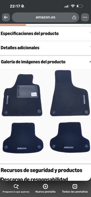 Alfombrillas Audi A3 Sportback sin estrenar nuevas