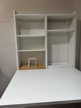 NORBBERG IKEA Mesa plegable de pared blanca café.