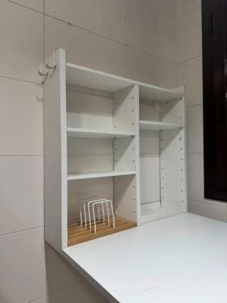 NORBBERG IKEA Mesa plegable de pared blanca café.
