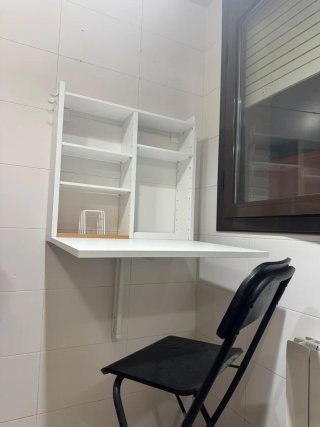 NORBBERG IKEA Mesa plegable de pared blanca café.