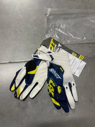 Guantes Shot Talla 9 Azul y Amarillo