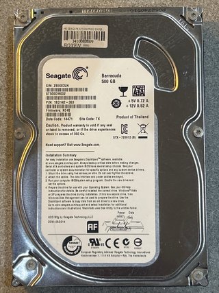 Disco Duro Seagate Barracuda 500GB SATA