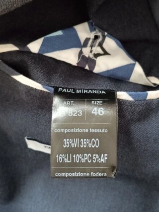 Giacca uomo blu