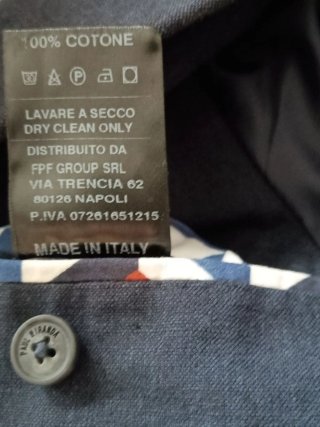 Giacca uomo blu