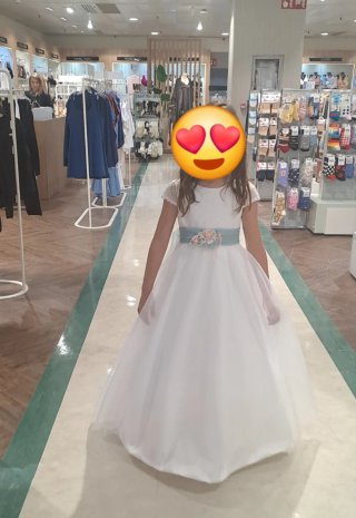 Traje de Comunión Niña T105,zapatos t34 y corona