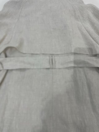 Gabardina Lino  de mango color Beige Talla M nueva