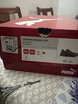 Zapatos de seguridad Puma Marrones