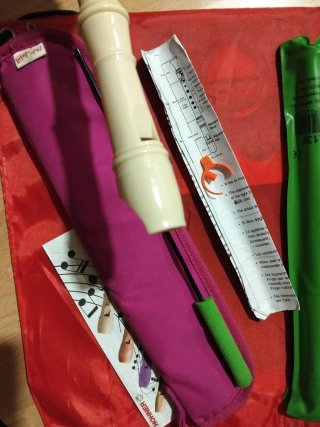 Flauta Hohner con accesorios