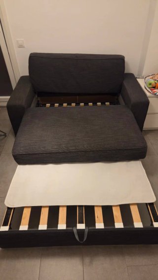 Sofá Cama Gris Ikea Vilasund