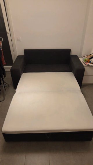 Sofá Cama Gris Ikea Vilasund