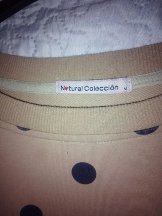 Sudadera beige lunares Lovely