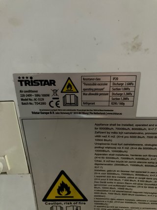 Tristar AC-5529 PARA REPARAR - no enfría