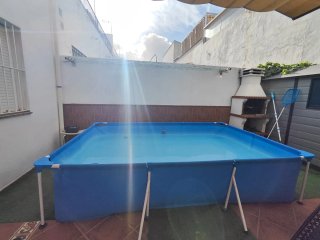 Piscina desmontable azul