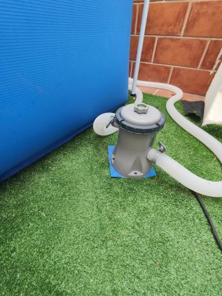 Piscina desmontable azul