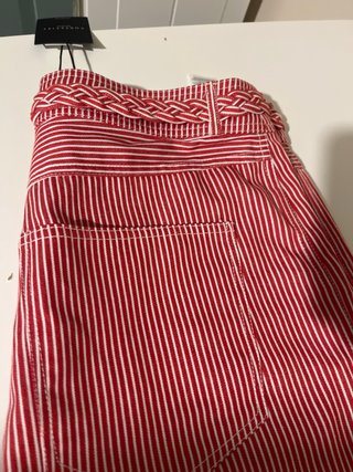Pantalones Cortefiel rayas rojas talla 42