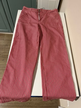 Pantalones Cortefiel rayas rojas talla 42