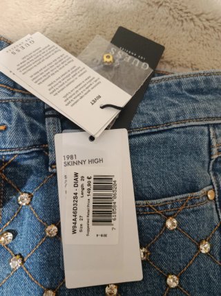 Calça ganga com brilhos